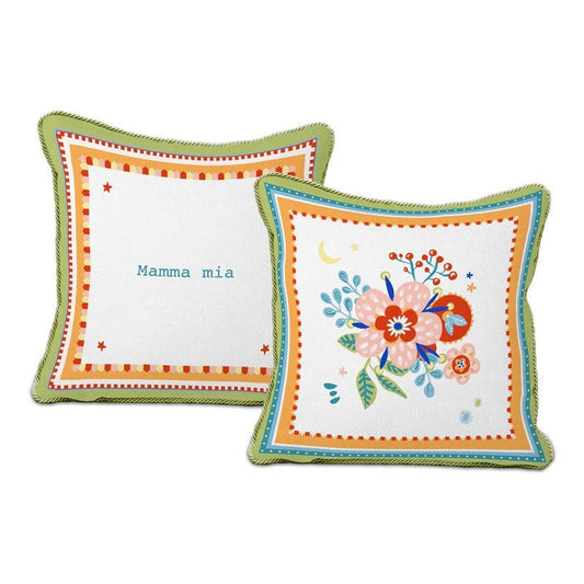 Cuscino Con Ricamo Mamma Mia - 60X60