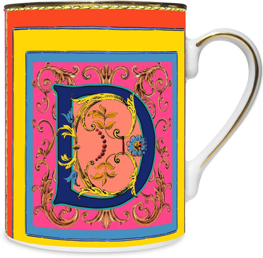 Mug Porcellana - Ortigia Lettera D