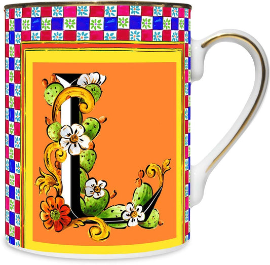 Mug Porcellana - Ortigia Lettera L