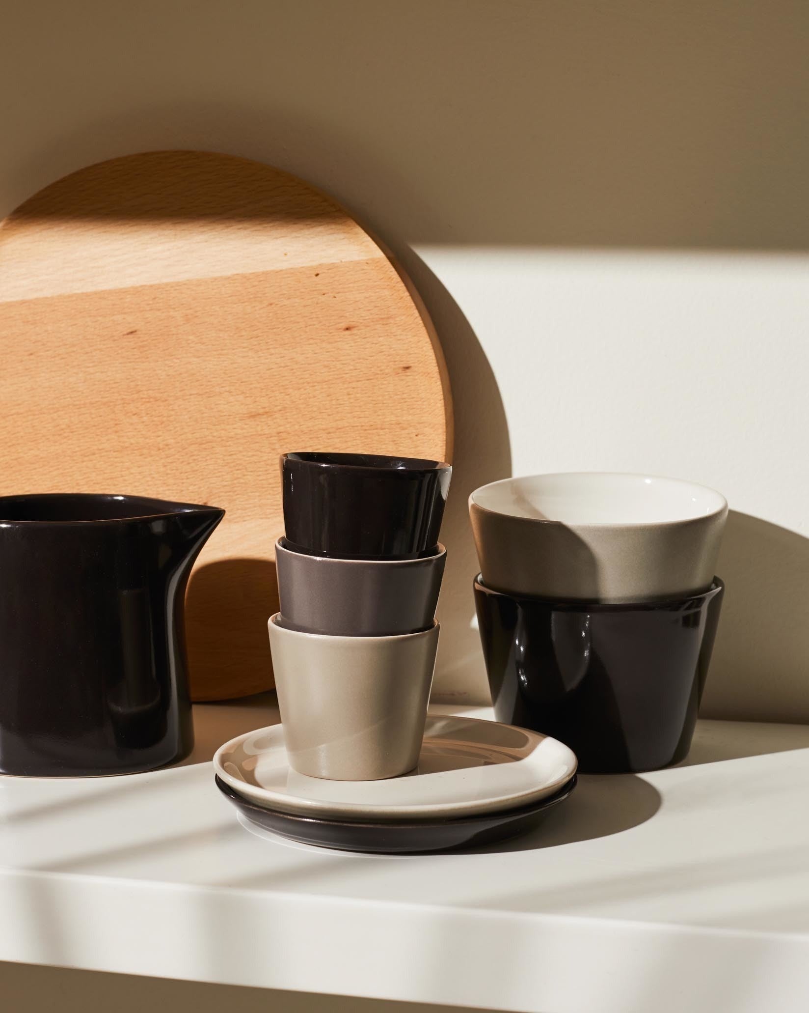 Tonale set 4 pz tazze caffe` nero alessi Alessi