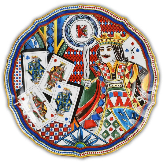 Piatto Portata Porcellana - Regina Di Cuori