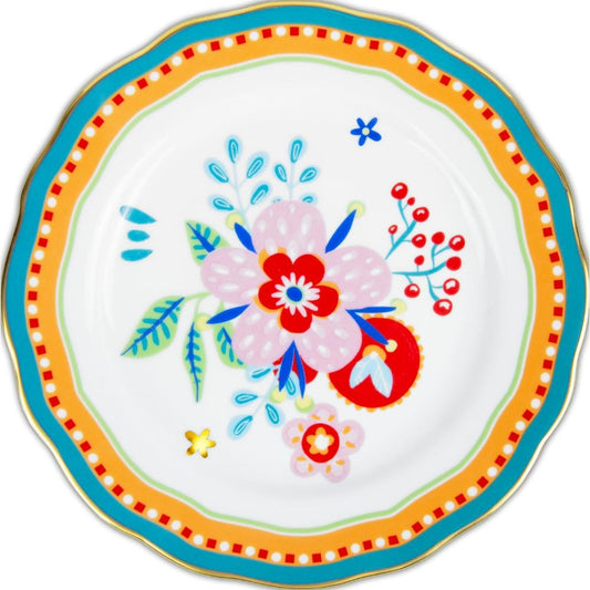 Piatto Frutta Fiore - Diam. 22