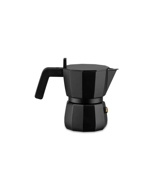 Caffettiera espresso in fusione di alluminio, nero. Manico e pomolo in PA, nero. 3 tazze.