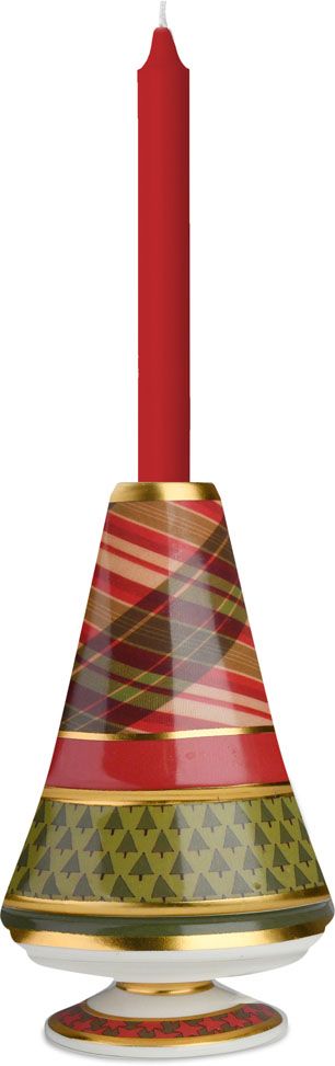 Portacandela Medium- Tartan