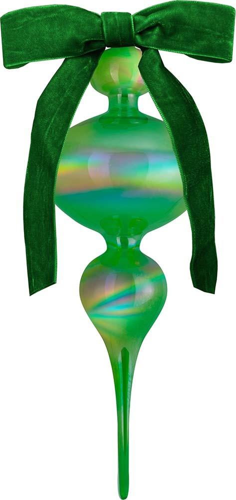 Decorazione Natale Vetro 34 Cm - Verde