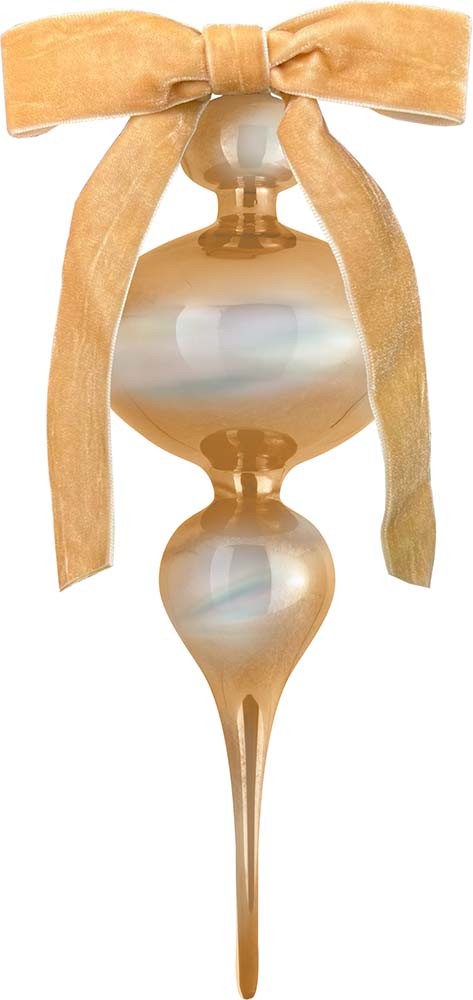 Decorazione Natale Vetro 34 Cm - Oro