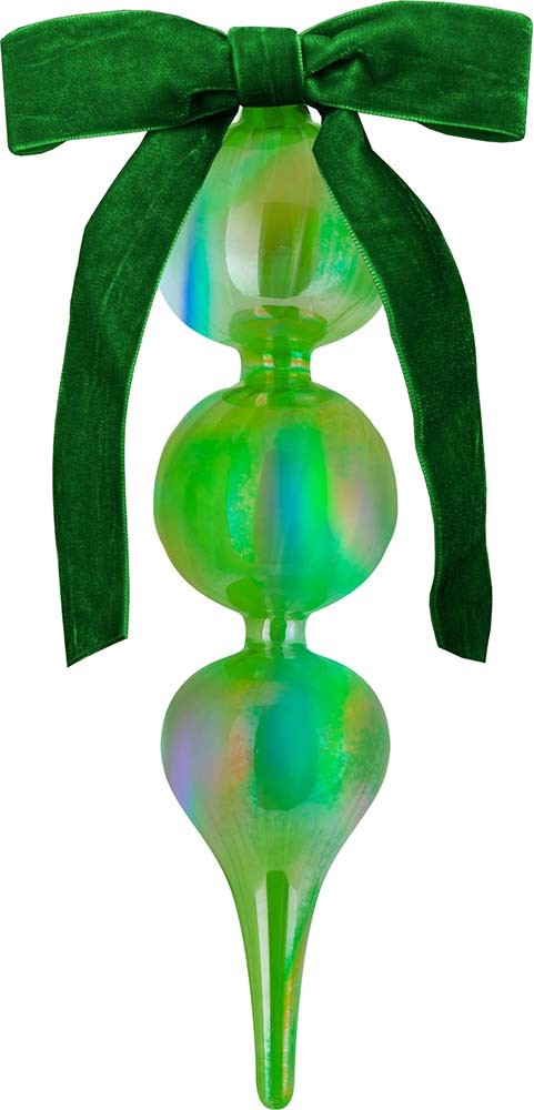 Decorazione Natale Vetro 24 Cm - Verde