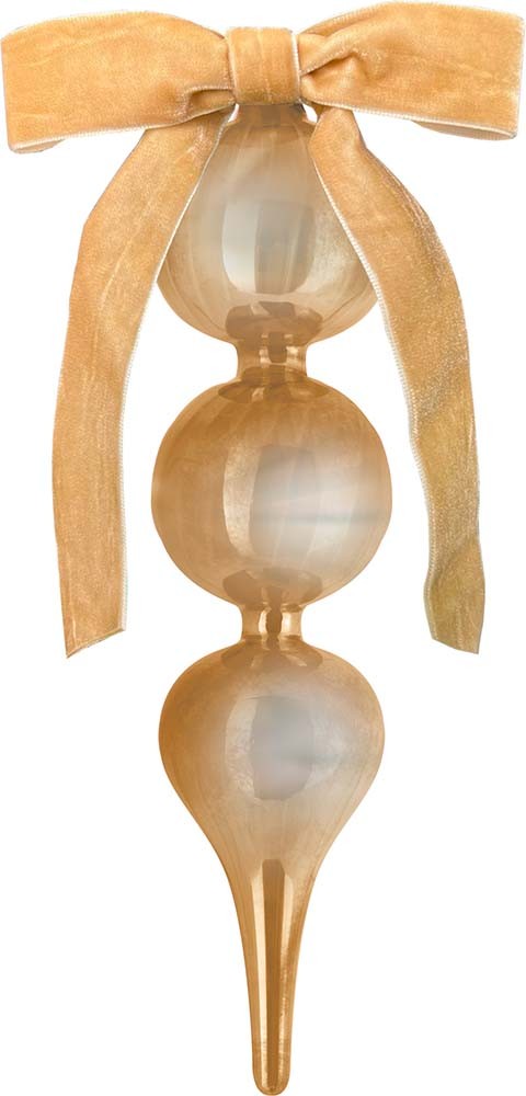 Decorazione Natale Vetro 24 Cm - Oro