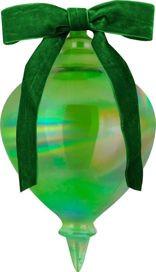 Decorazione Natale Vetro 18 Cm - Verde