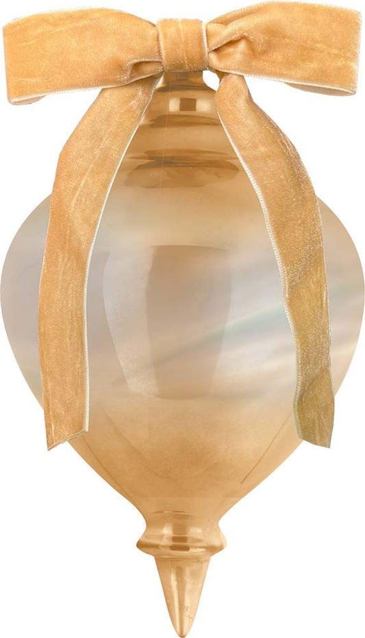 Decorazione Natale Vetro 18 Cm - Oro