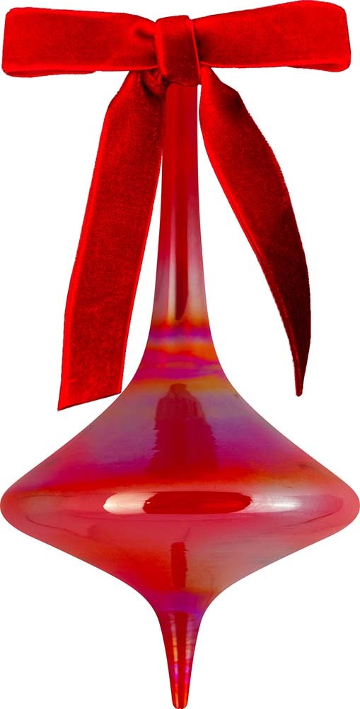 Decorazione Natale Vetro 16 Cm - Rosso