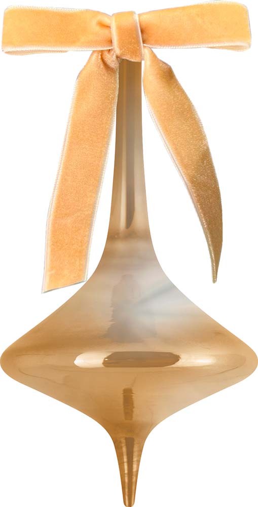 Decorazione Natale Vetro 16 Cm - Oro