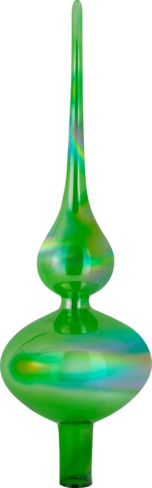 Puntale Albero Vetro 35 Cm - Verde