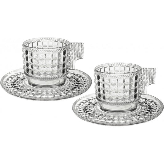 Set 2 Tazzine Caffe Trasparente