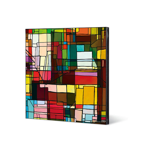 Quadro Metropoli Rosso 70X70 Egan