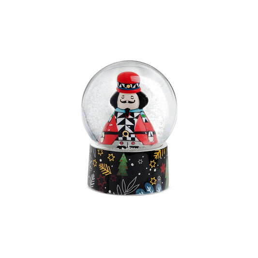 Palla Di Neve Natale C/Luce Schiaccianoci 6,5X8,5
