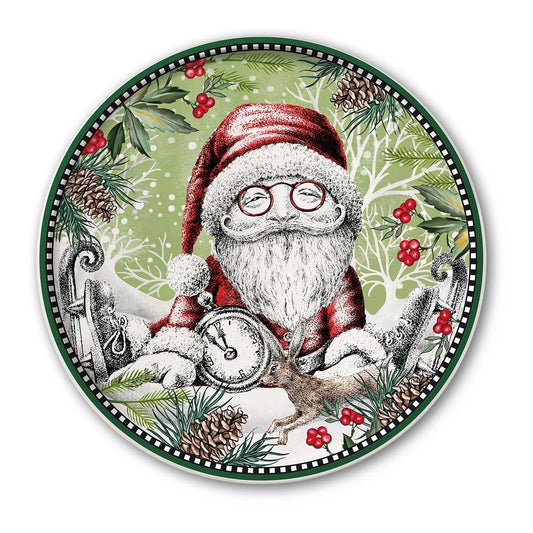 Piatto Panettone Natale Babbo Natale 2024 D.31