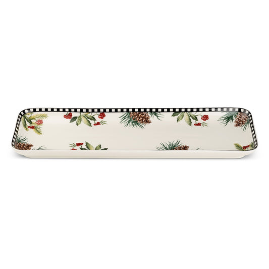 Piatto Torrone Natale  33X11  2024