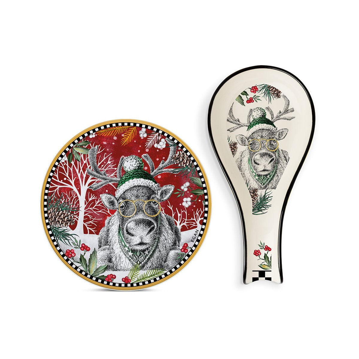 Set S/Pentola E P/Mestolo Natale Renna 2024