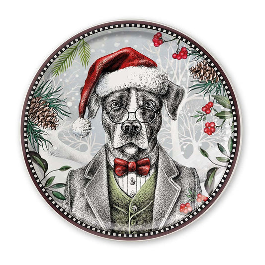 Piatto Panettone Natale Cane 2024 D.31
