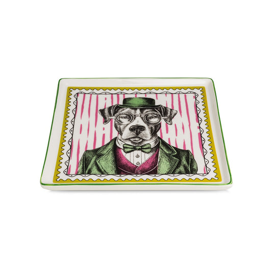Vassoio Human Essence Cane ``Friendship`` 19X19