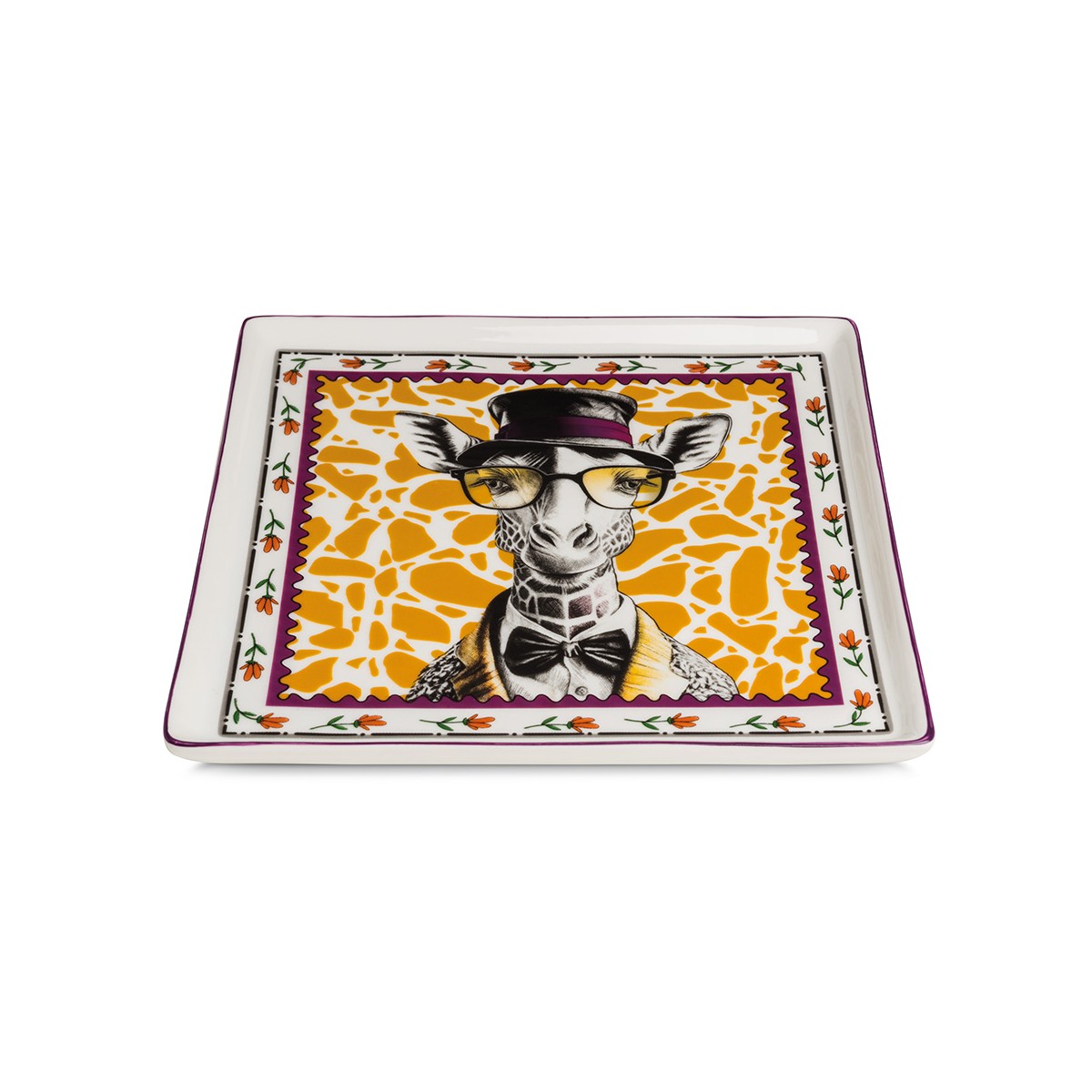 Vassoio Human Essence Giraffa ``Far-Sightedness`` 19X19