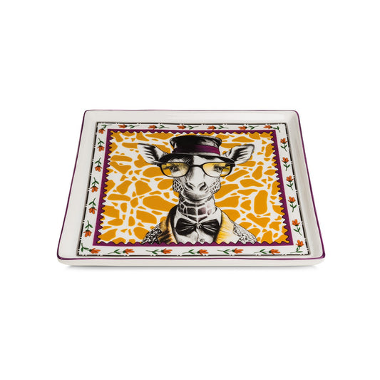 Vassoio Human Essence Giraffa ``Far-Sightedness`` 19X19