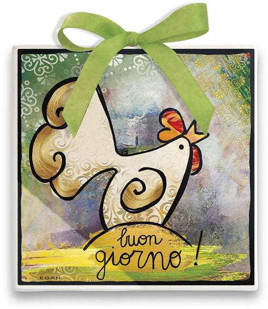 Formella Miglior Amico Gallo 11X11 Egan Egan