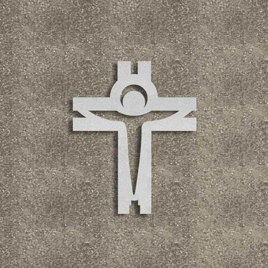 Croce Stilizzata 32X40 Cm Argento