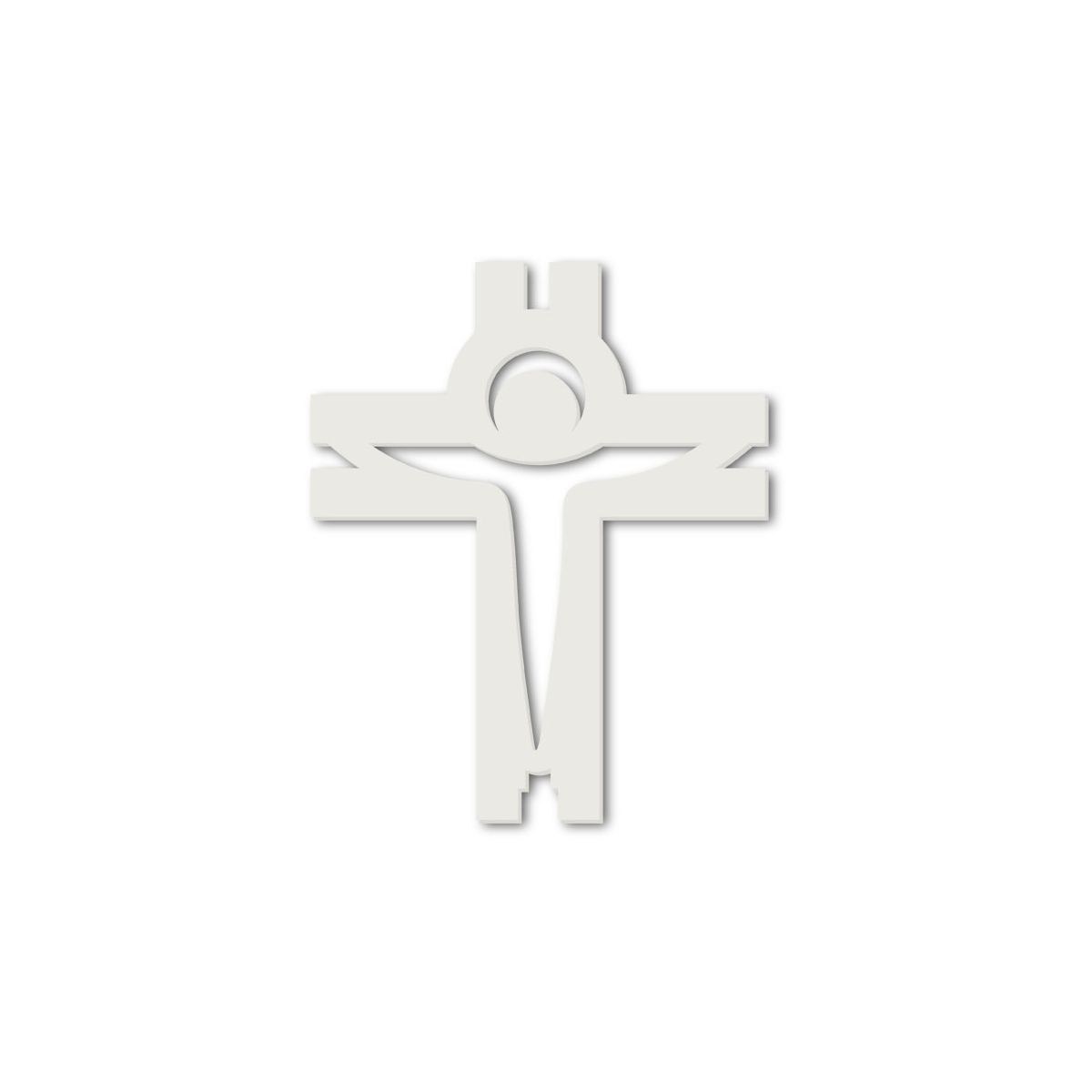 Croce Stilizzata 32X40 Cm Argento