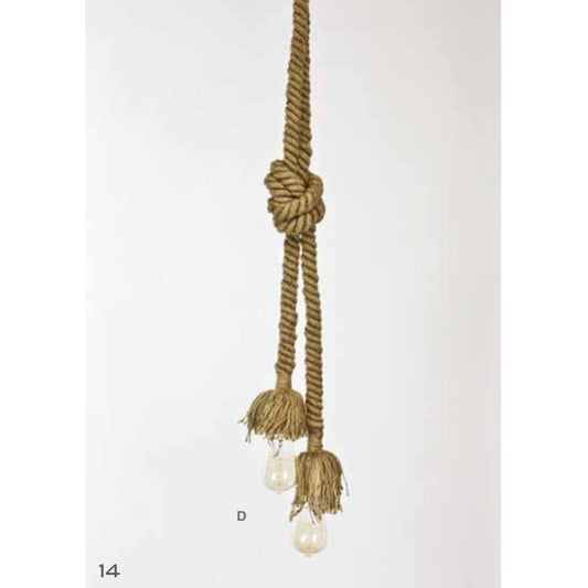 Sulaluce Lampadario Corde Annodate
