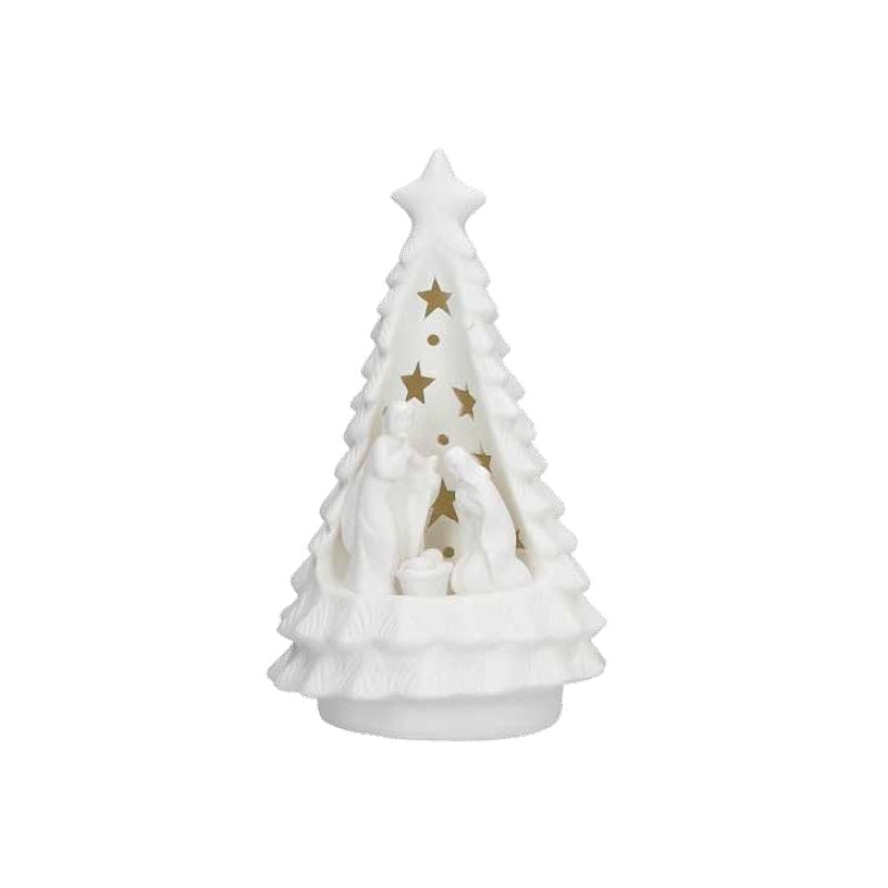 Nottediluci Nativita` Albero M In Ceramica Con Led
