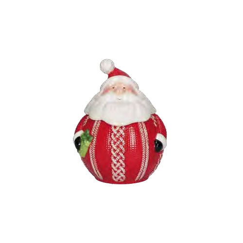 Barattolo Babbo Natale In Ceramica Medio
