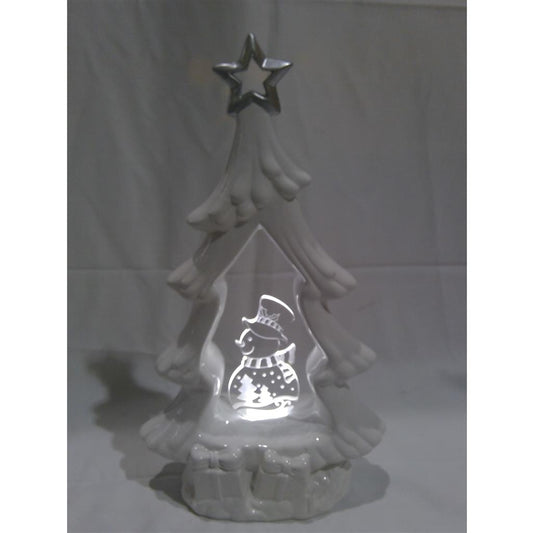 Albero In Ceramica Con Luce Led-16X8X28