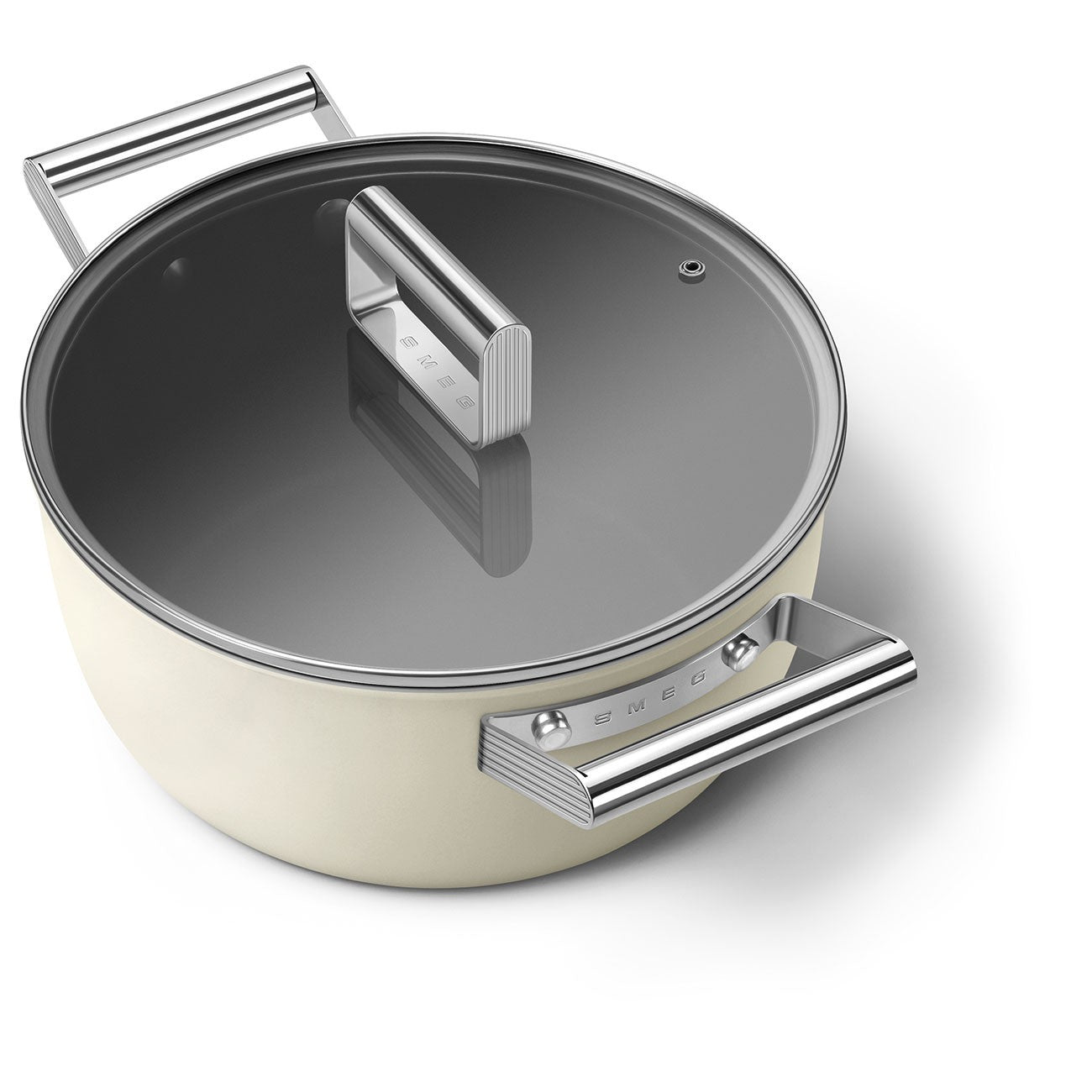 Casseruola antiaderente Diametro 24 cm Panna Smeg