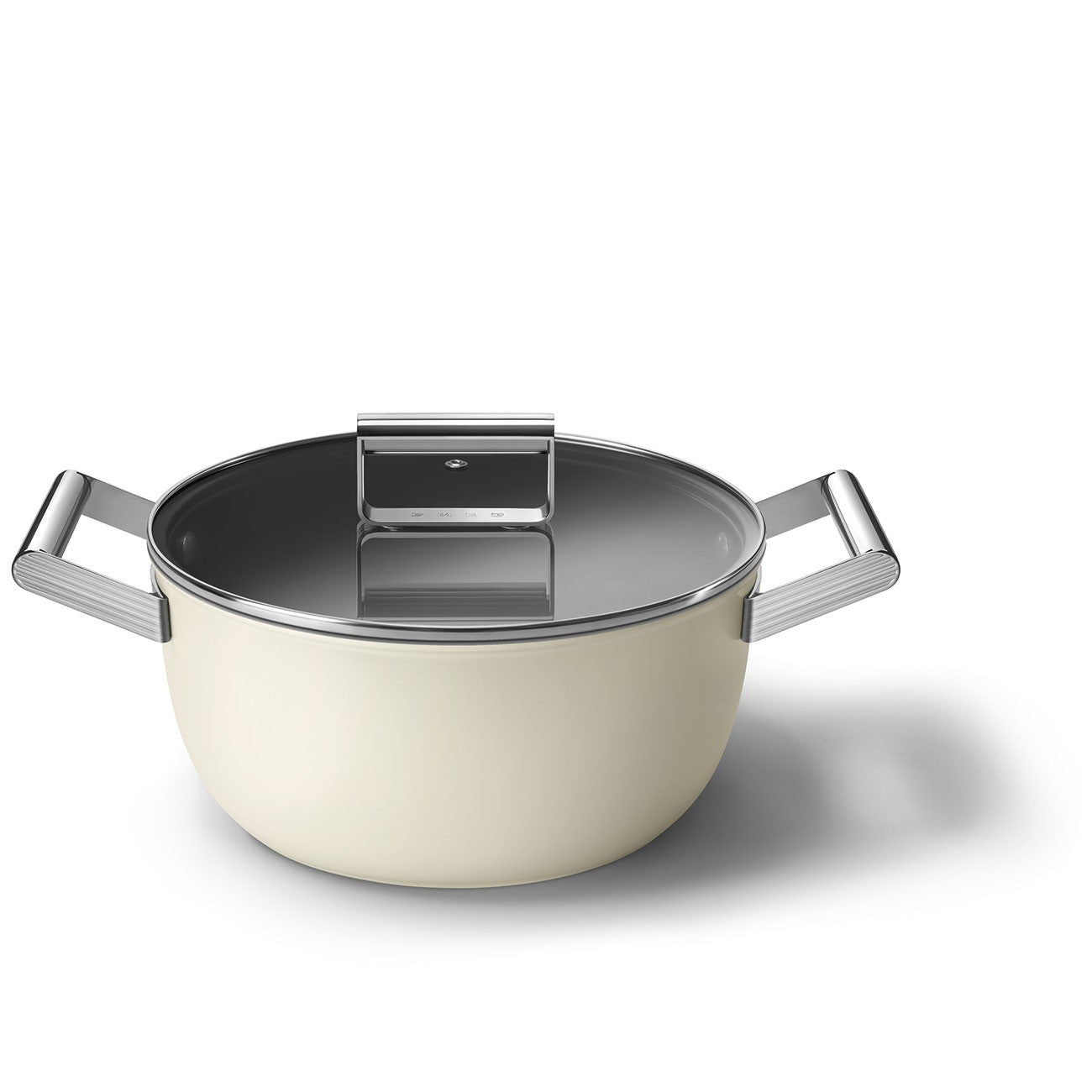 Casseruola antiaderente Diametro 24 cm Panna Smeg