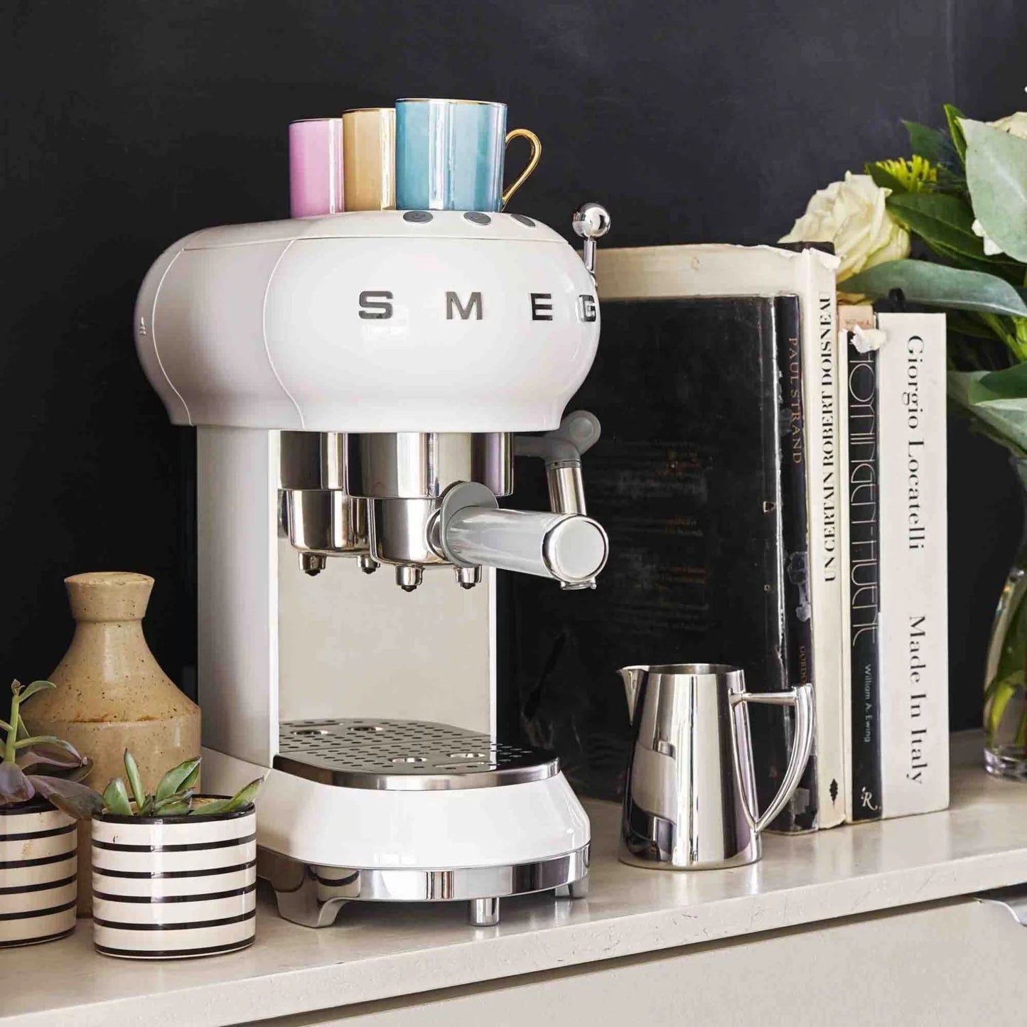 Macchina Da Caffè  Espresso Manuale Panna Smeg Smeg