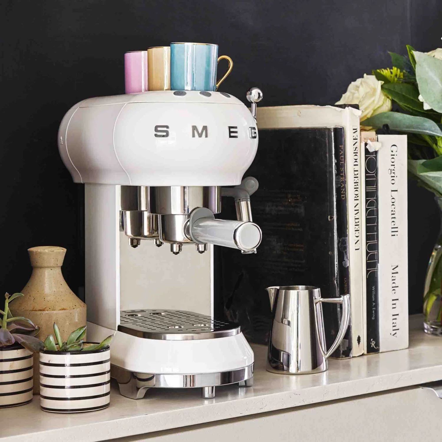 Macchina Da Caffè  Espresso Manuale Panna Smeg Smeg
