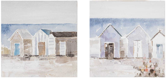 Vintage beach - set 2pz 30x30 Agave Agave Quadri
