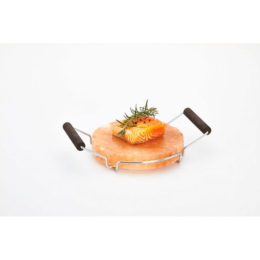 Piastra Sale Rosa 20 Cm Telaio Met. Maniglie