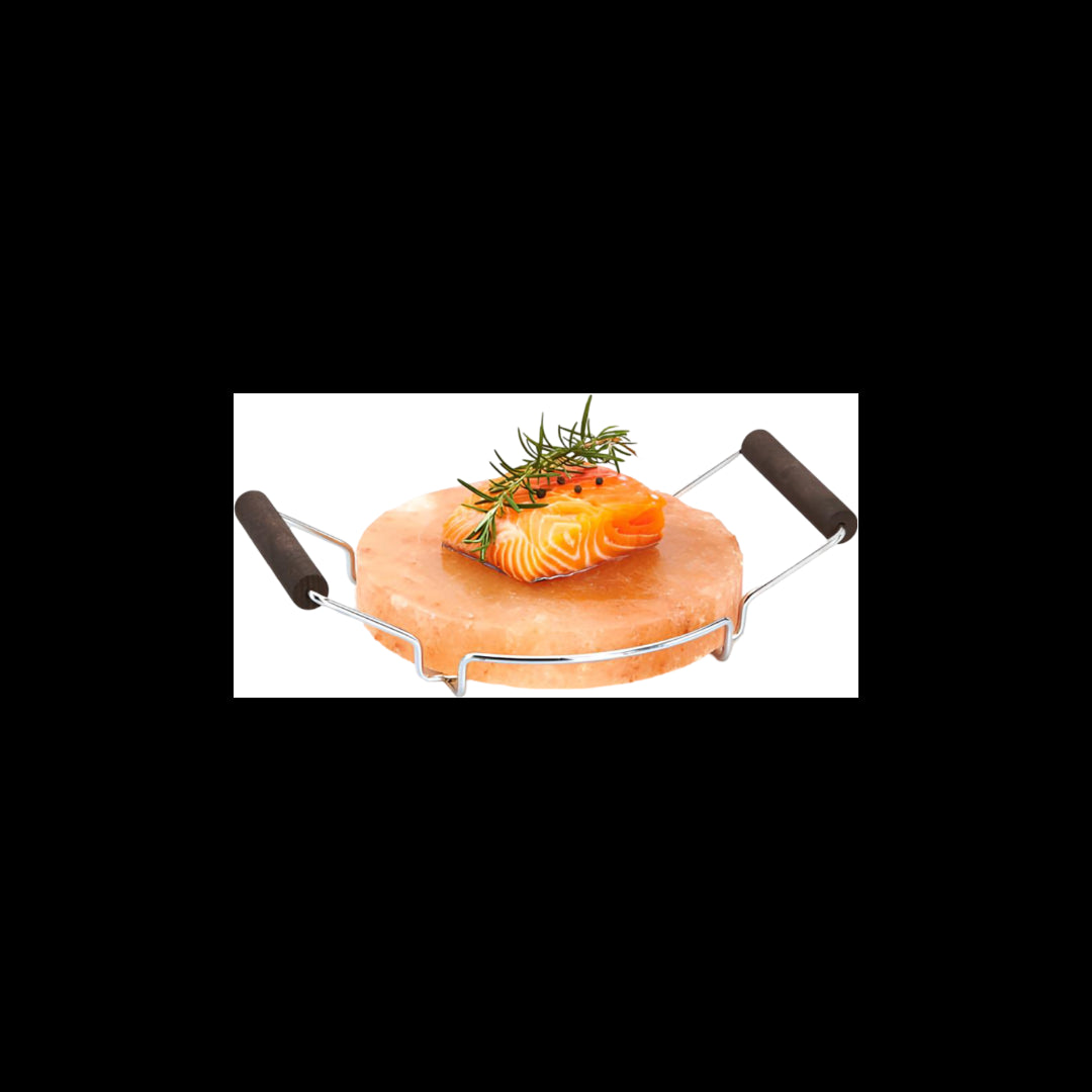 Piastra Sale Rosa 20 Cm Telaio Met. Maniglie