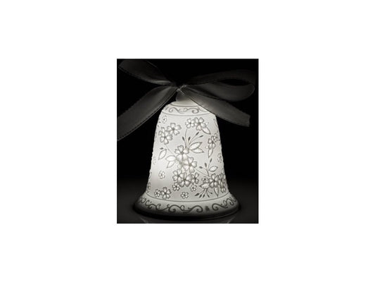 Campana Decorativa In Porcellana Non Smaltata Con Luce A Led