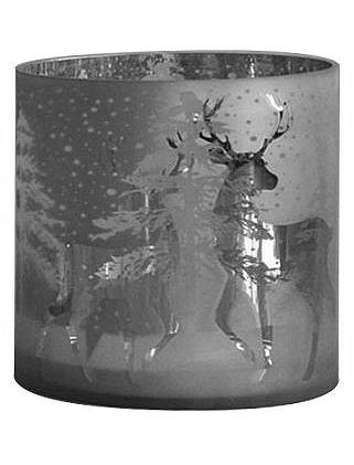 Tealight Deers 15/H.15Cm White Cor Mulder