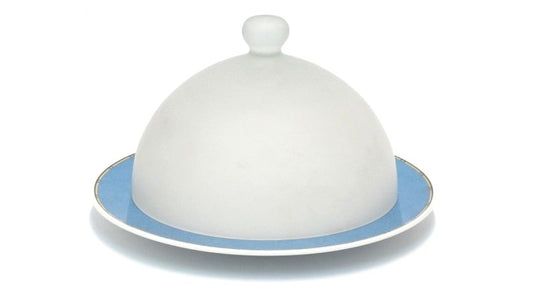 Piatto Formaggio Porcellana Con Campana