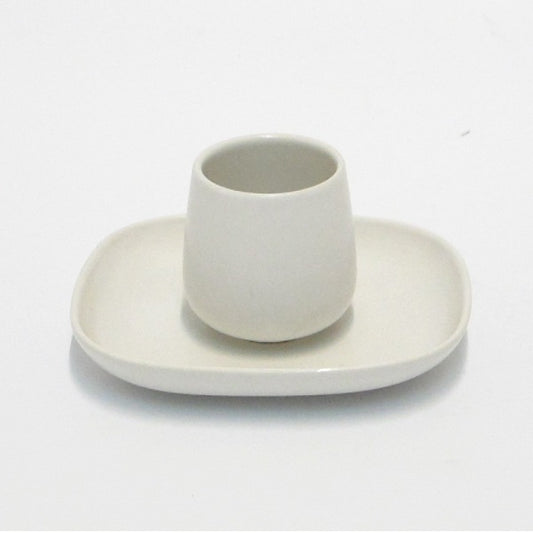 Quattro Tazze Caffe Con Piattino Ovale Alessi