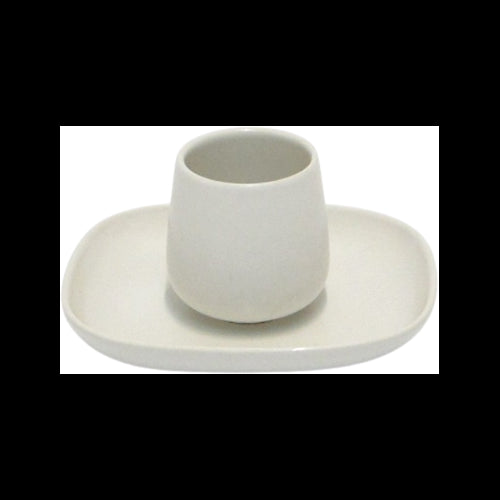 Quattro Tazze Caffe Con Piattino Ovale Alessi