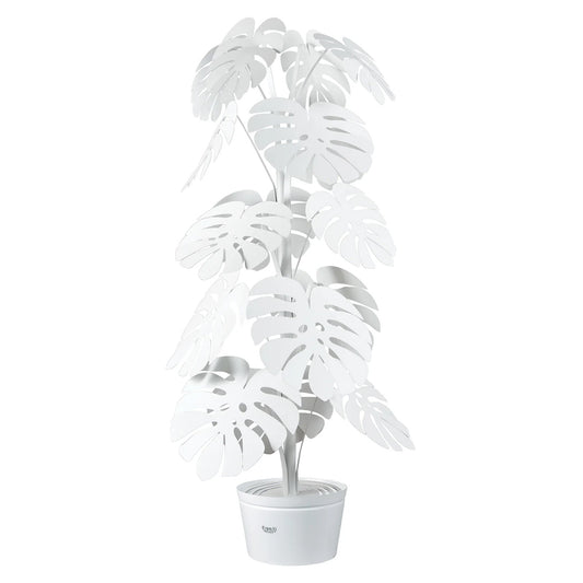 Lampada Monstera Grande Bianca+Vaso Arti E Mestieri