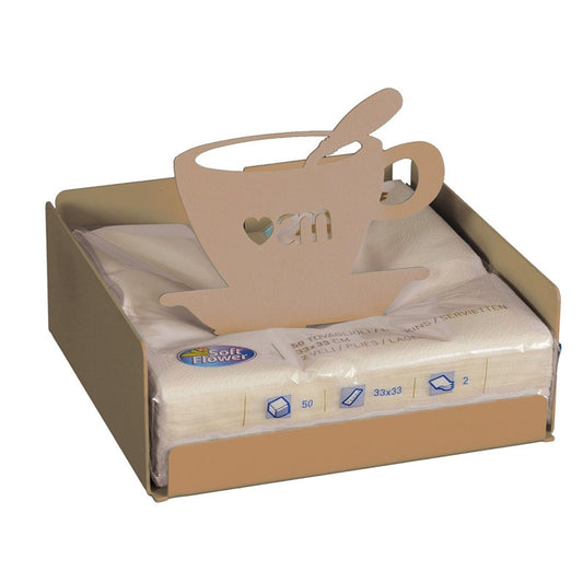 Porta Tovaglioli Tazzina Beige Arti E Mestieri