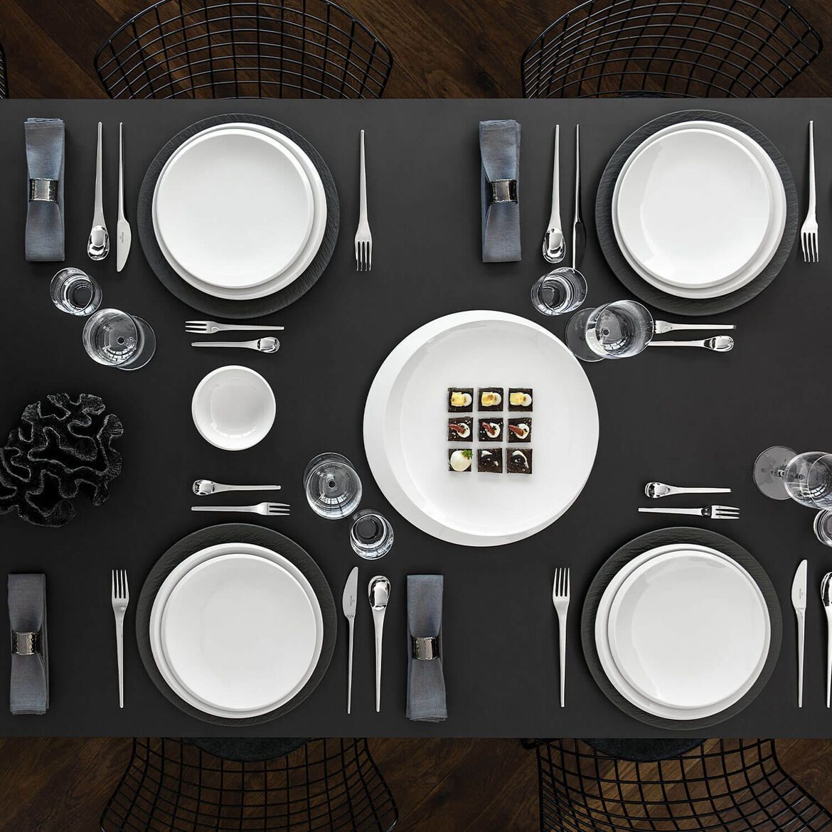 Newmoon Set 18 Pezzi Piatti Villeroy & Boch Villeroy E Boch