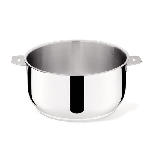 Casseruola 24 Fonda Con Coperchio Pomello Legno